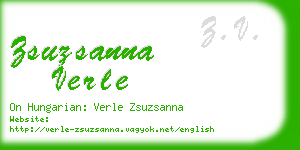 zsuzsanna verle business card